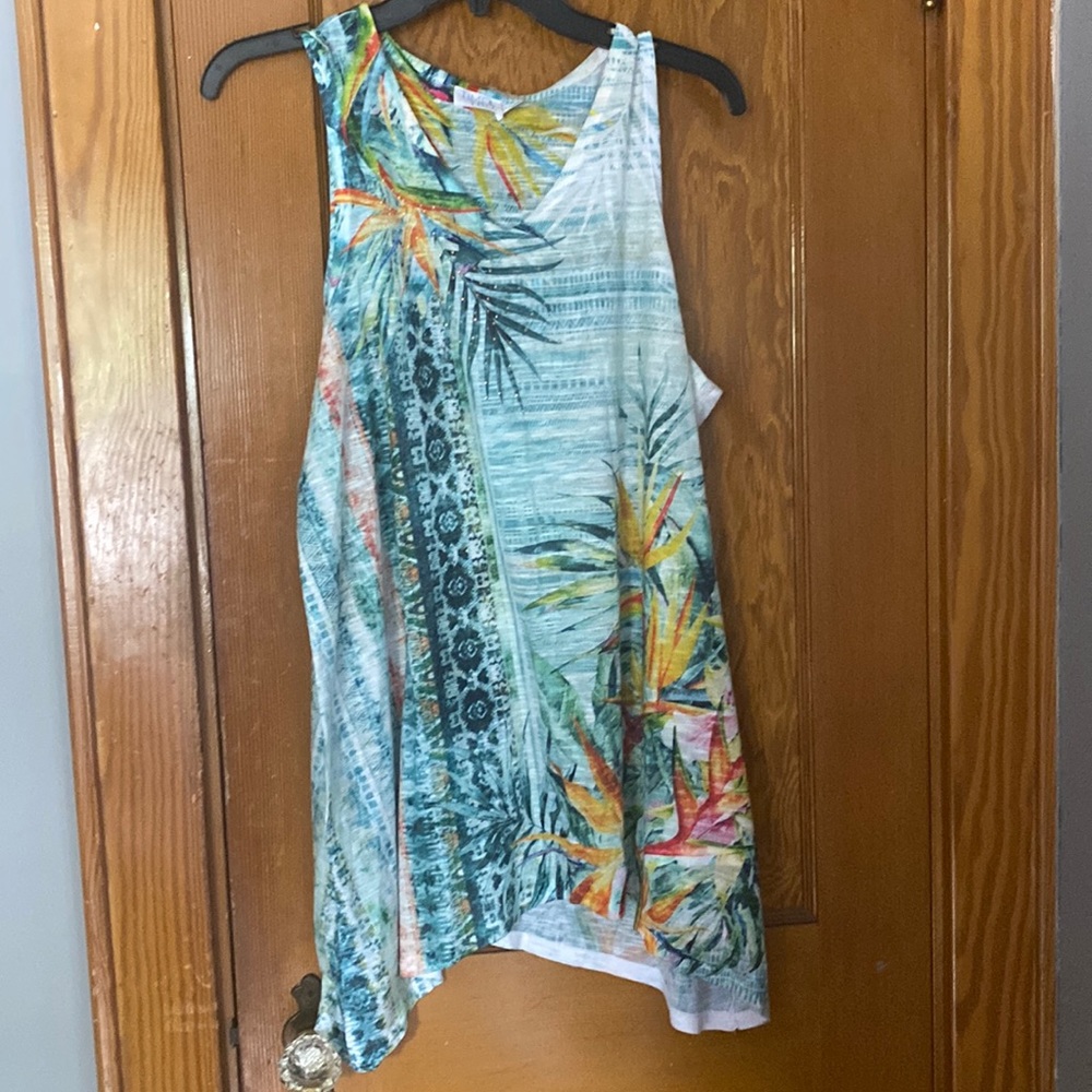 Sleeveless tunic top
